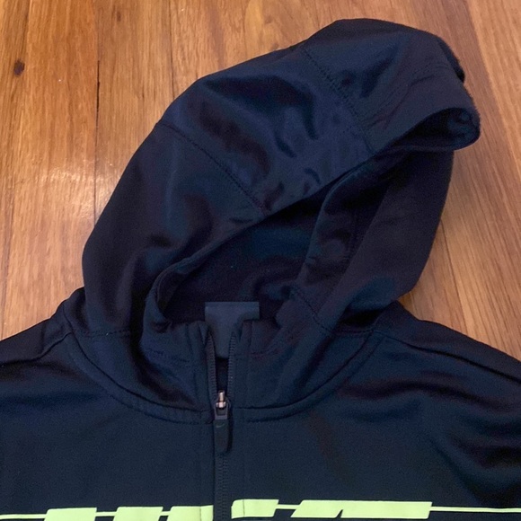 Nike Boys Black and Yellow Zip Up Sweatshirt Size M - Picture 5 of 9